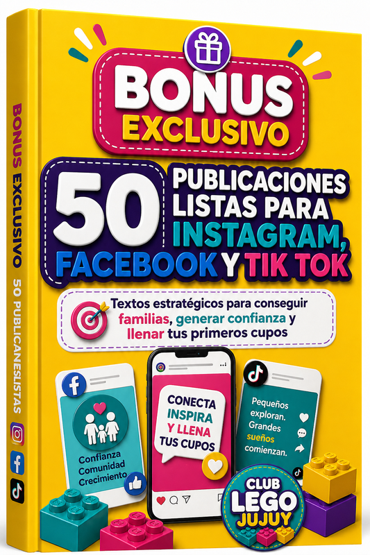 EBOOK+CURSO "Como crear tu Club Lego en 30 dias"